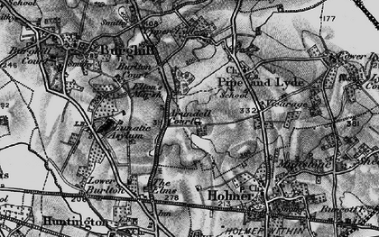 Old map of Elton's Marsh in 1898