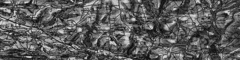 Old map of Elwell in 1898