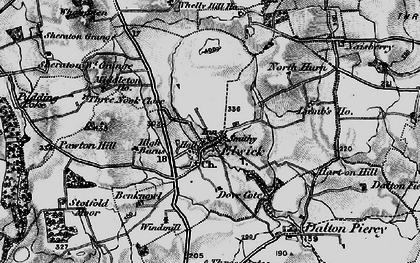 Old map of Elwick in 1898