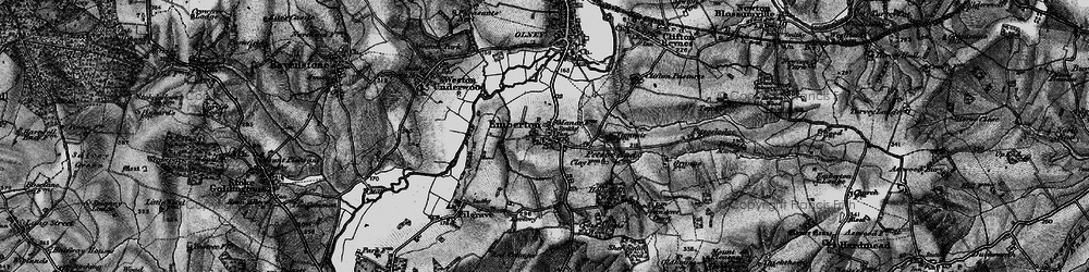 Old map of Emberton in 1896
