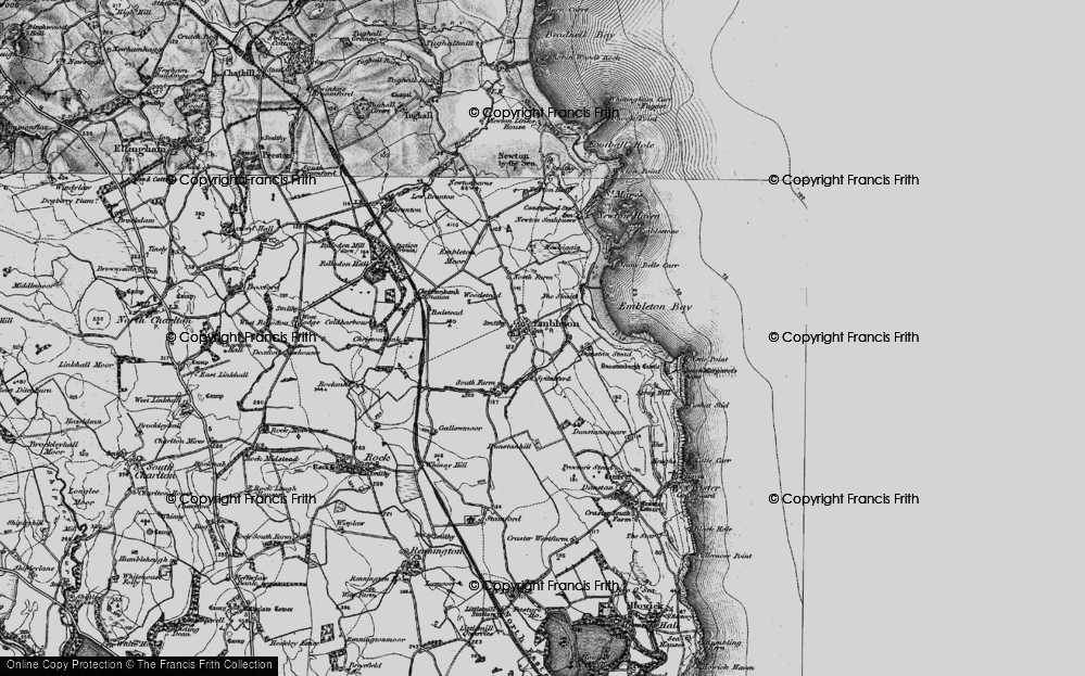 Old Map of Embleton, 1897 in 1897