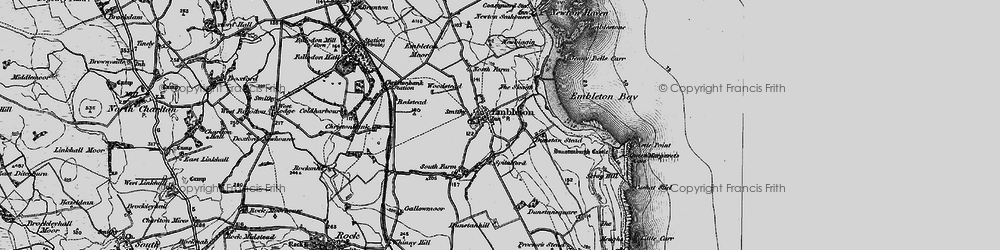 Old map of Woodstead in 1897