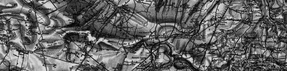 Old map of Emborough in 1898