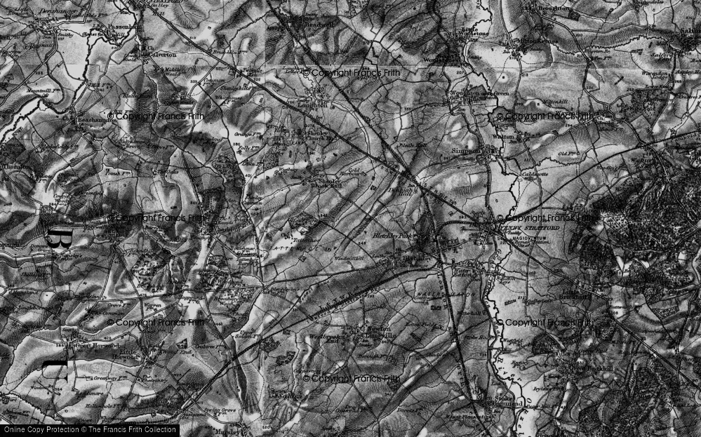 Old Map of Emerson Valley, 1896 in 1896