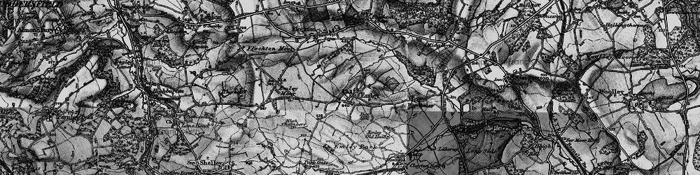 Old map of Emley in 1896