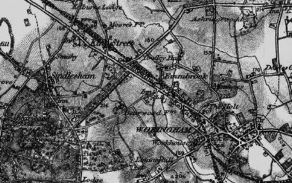Old map of Emmbrook in 1895
