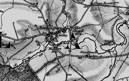 Old map of Empingham in 1895