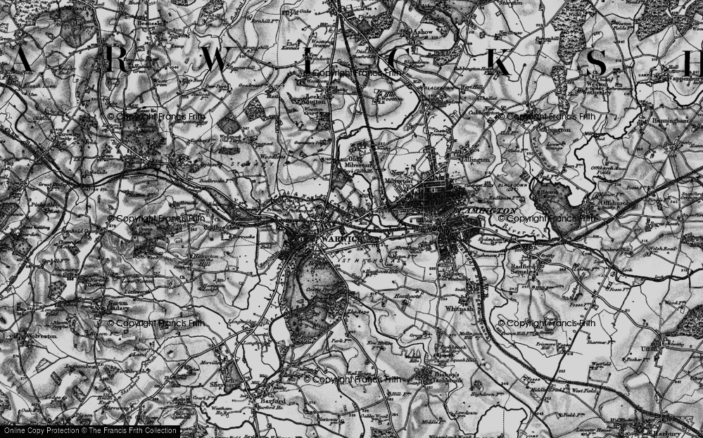 Old Map of Emscote, 1898 in 1898