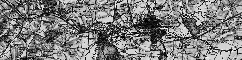 Old map of Emscote in 1898