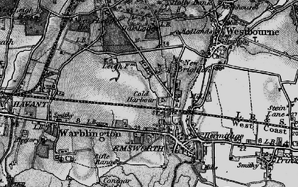 Old map of Emsworth in 1895