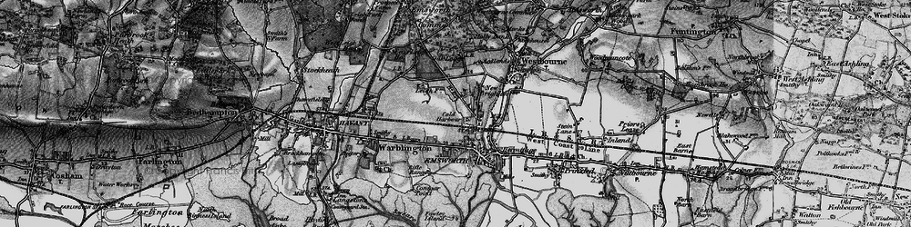 Old map of Emsworth in 1895