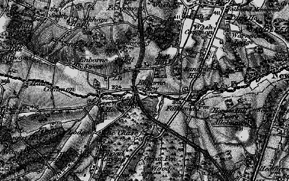 Old map of Enborne Row in 1895