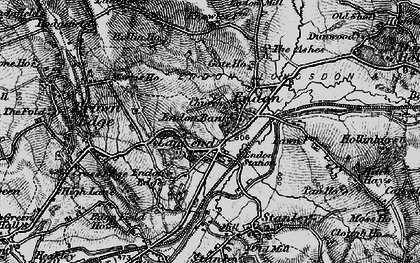 Old map of Endon in 1897