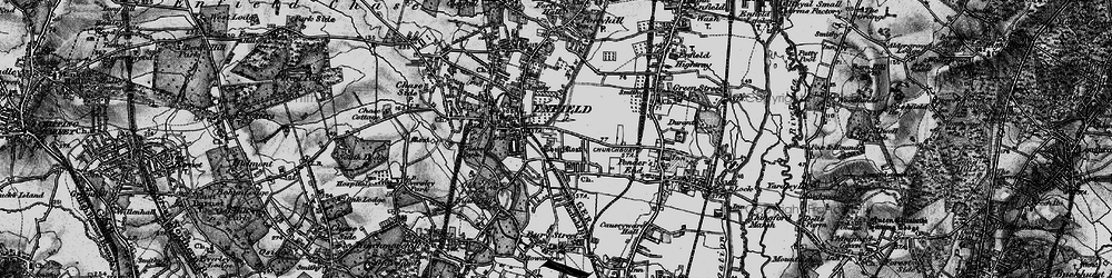 Old map of Enfield in 1896