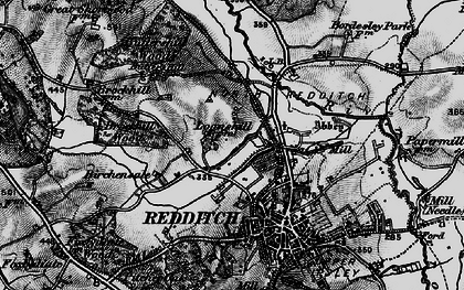 Old map of Enfield in 1898