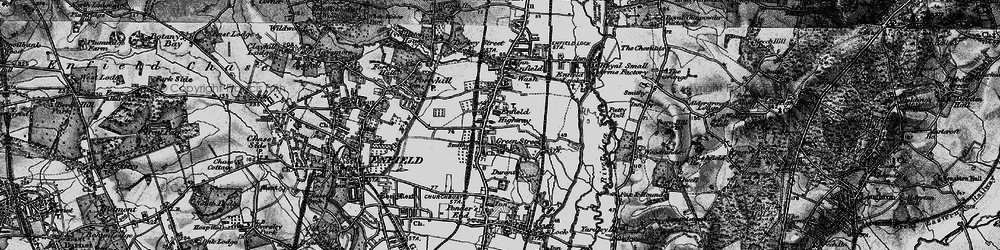 Old map of Enfield Highway in 1896