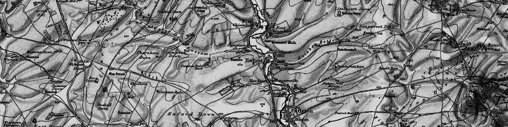 Old map of Enford in 1898