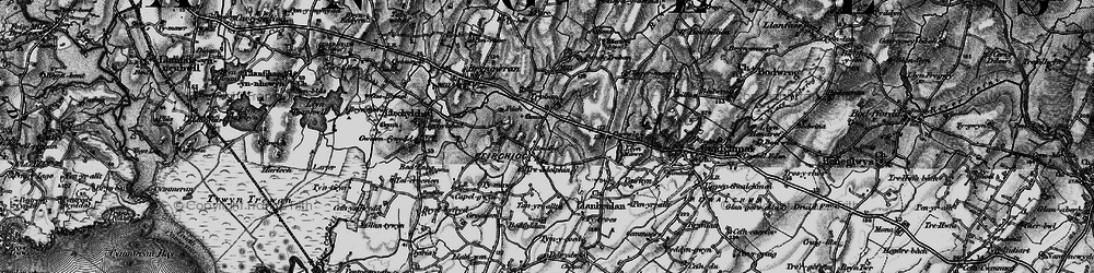 Old map of Bodfeddan in 1899