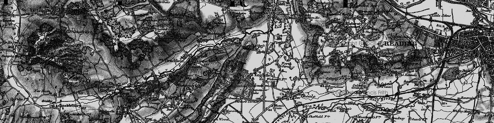 Old map of Englefield in 1895