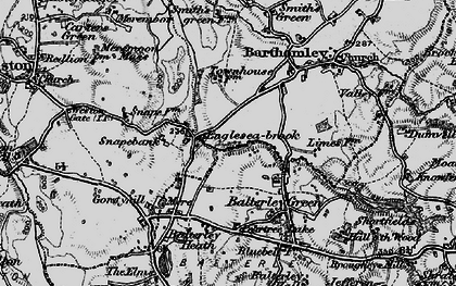 Old map of Englesea-brook in 1897