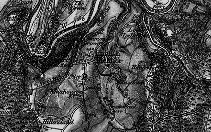 Old map of Bicknor Ct in 1896