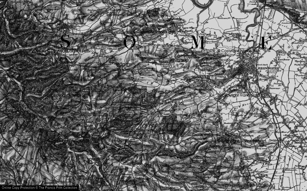 Old Map of Enmore, 1898 in 1898