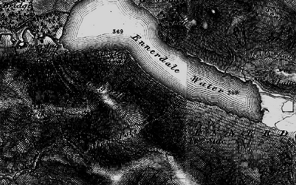 Old map of Angler's Crag in 1897