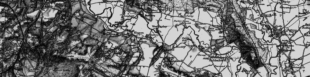 Old map of Ensbury in 1895