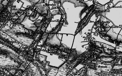 Old map of Ensbury Park in 1895