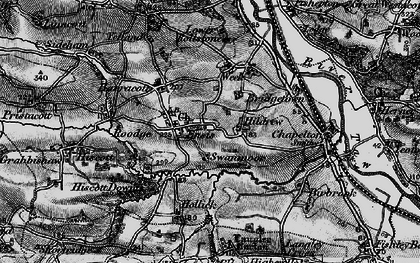 Old map of Ensis in 1898