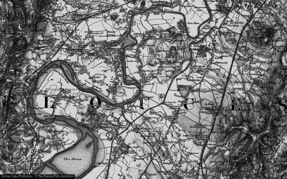 Old Map of Epney, 1896 in 1896