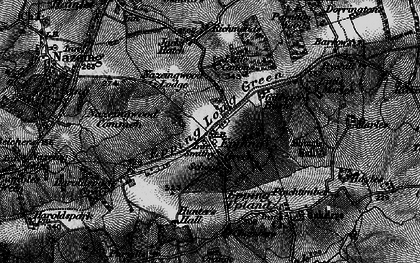 Old map of Epping Green in 1896