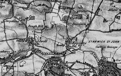 Old map of Eppleby in 1897