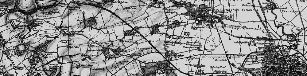Old map of Eppleworth in 1895
