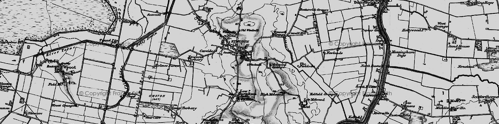 Old map of Epworth in 1895