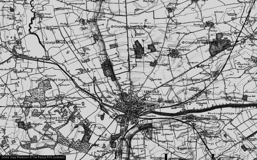 Old Map of Ermine, 1899 in 1899