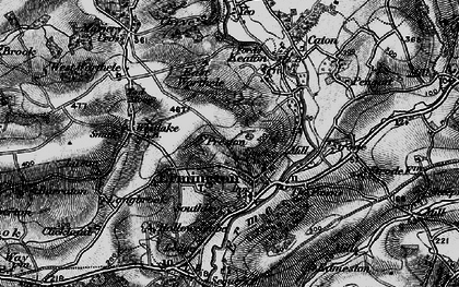 Old map of Ermington in 1897