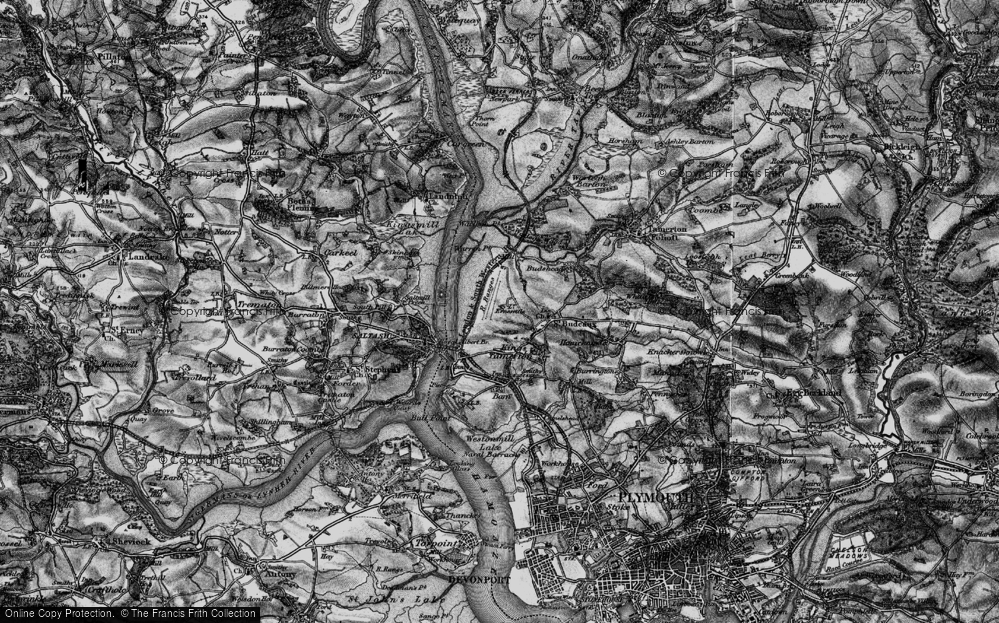 Old Map of Ernesettle, 1896 in 1896