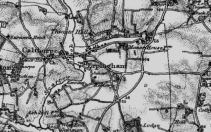 Old map of Erpingham in 1898