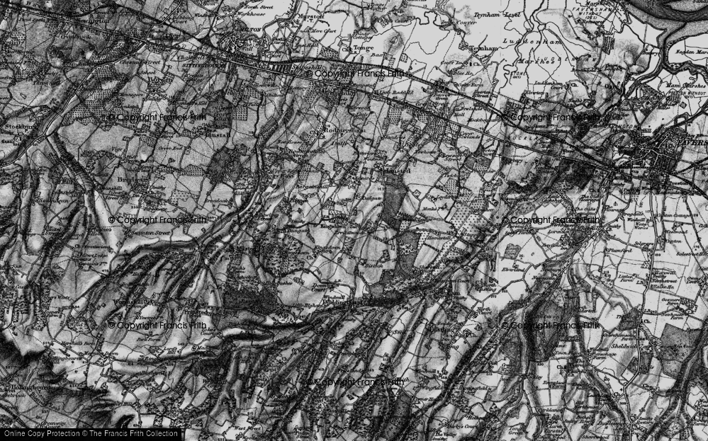 Old Map of Erriottwood, 1895 in 1895