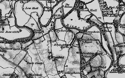 Old map of Eryholme in 1898