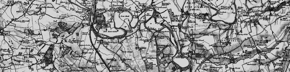 Old map of Eryholme in 1898