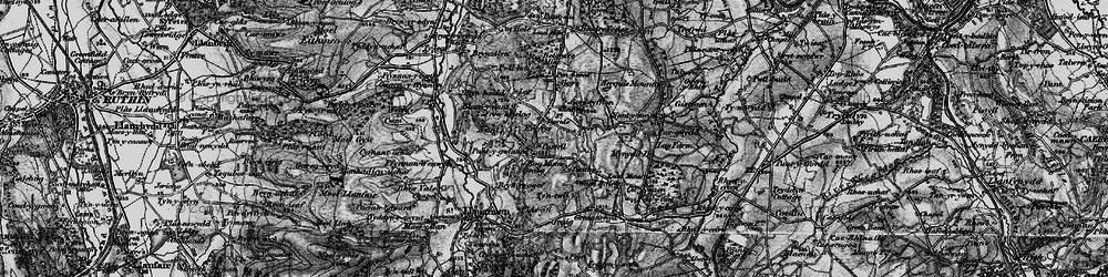 Old map of Eryrys in 1897