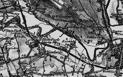 Old map of Escomb in 1897