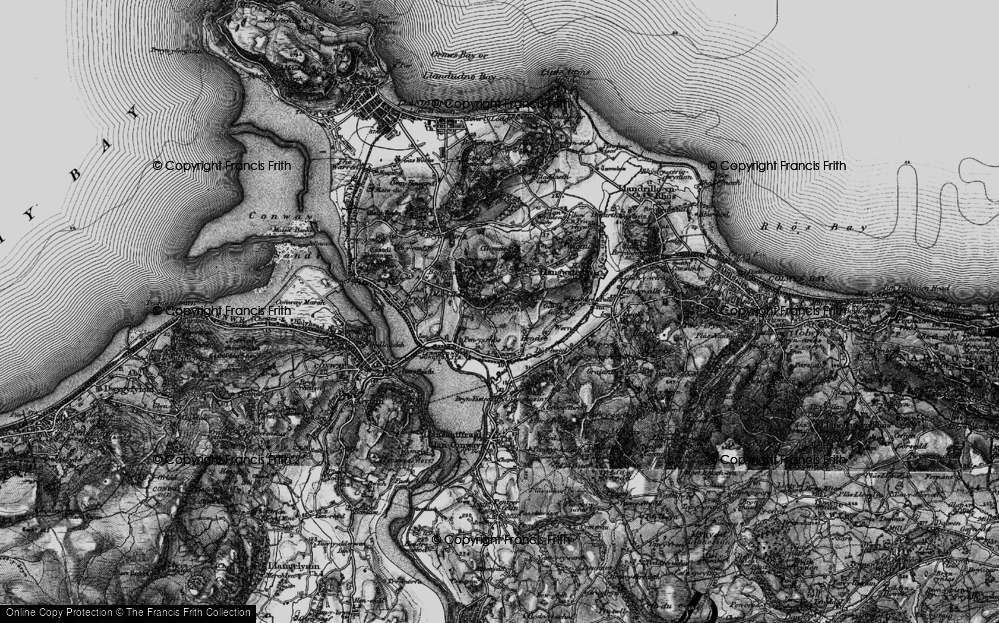 Old Map of Esgyryn, 1899 in 1899