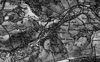 Old map of Esh Winning in 1898