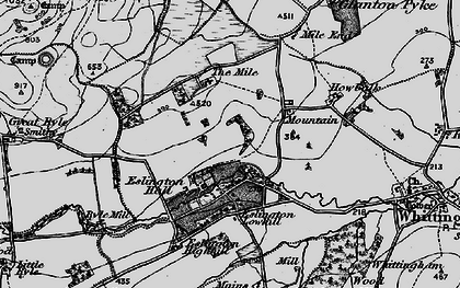 Old map of Eslington Park in 1897