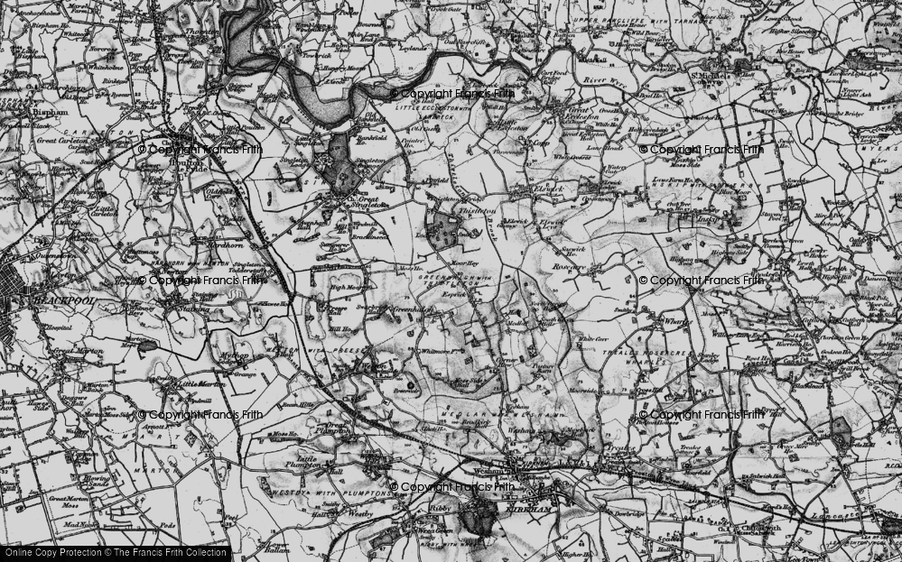 Historic Ordnance Survey Map of Esprick, 1896