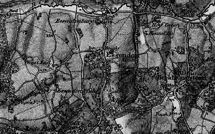 Old map of Bedwell Park in 1896