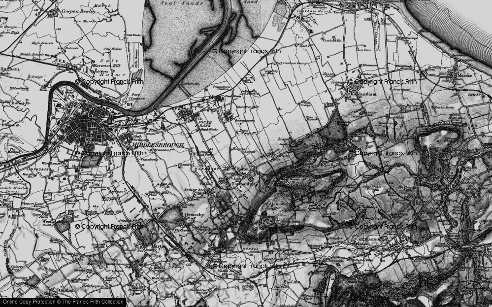 Old Map of Eston, 1898 in 1898